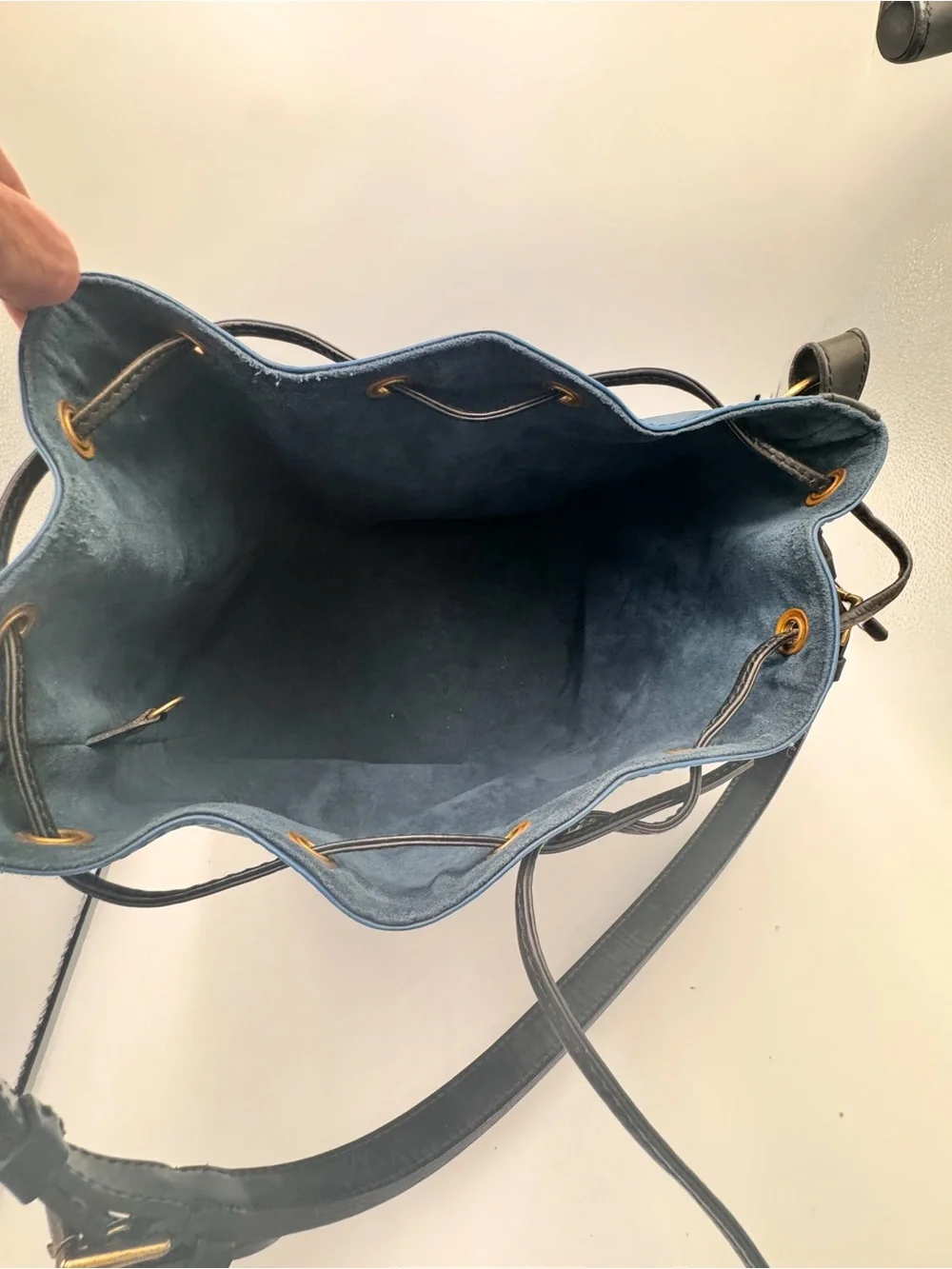 Louis Vuitton Epi Noé PM Bucket Bag Toledo Blue | Authentic Vintage LV